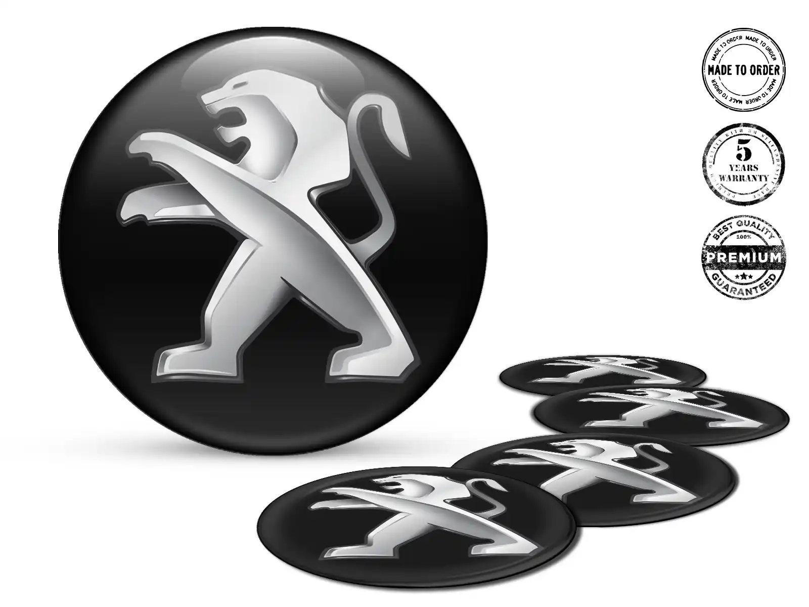 Peugeot Wheel Emblem Style Resin Dome Upgrade